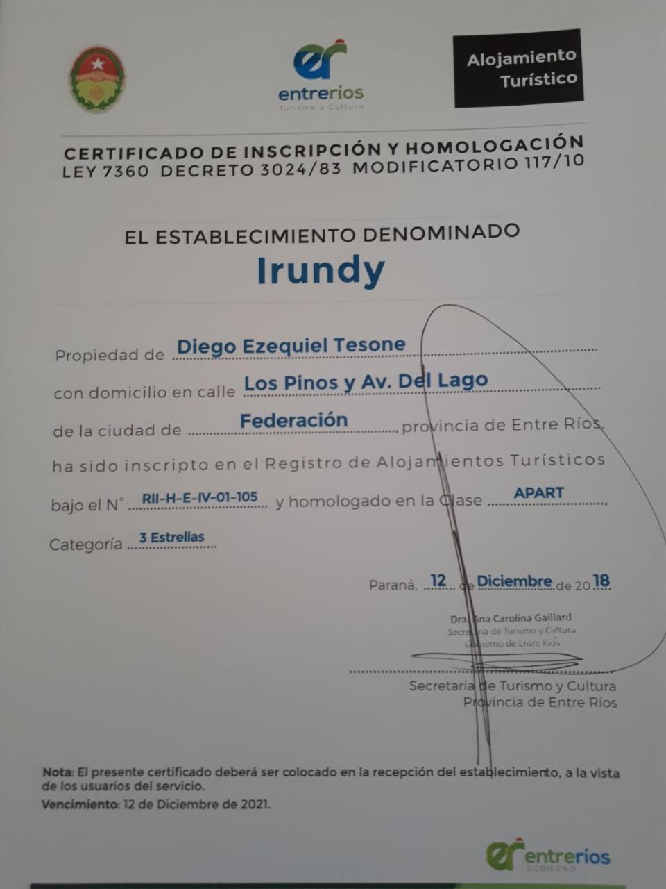 Irundy Apartments Federación 外观 照片